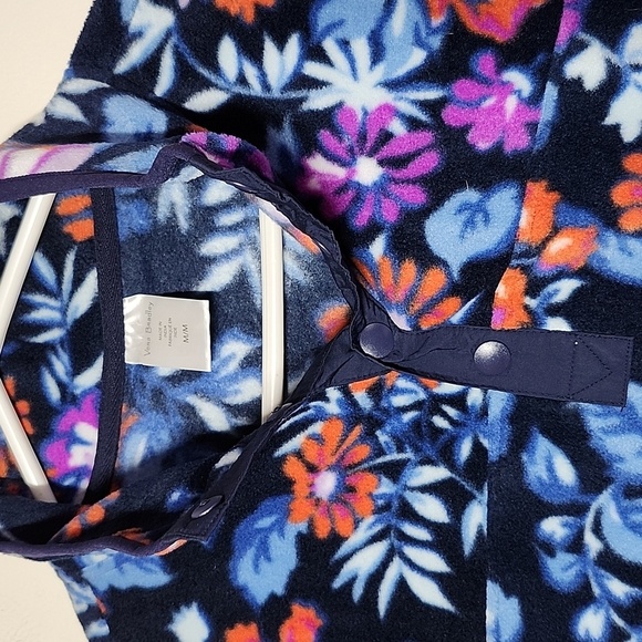 Vera Bradley Quarter Snap Floral Fleece Women's Pullover Sweatshirt - Picture 4 of 8